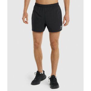 GYMSHARK MEN'S ARRIVAL 7" SHORTS ATHLETIC BLACK SIZE XL